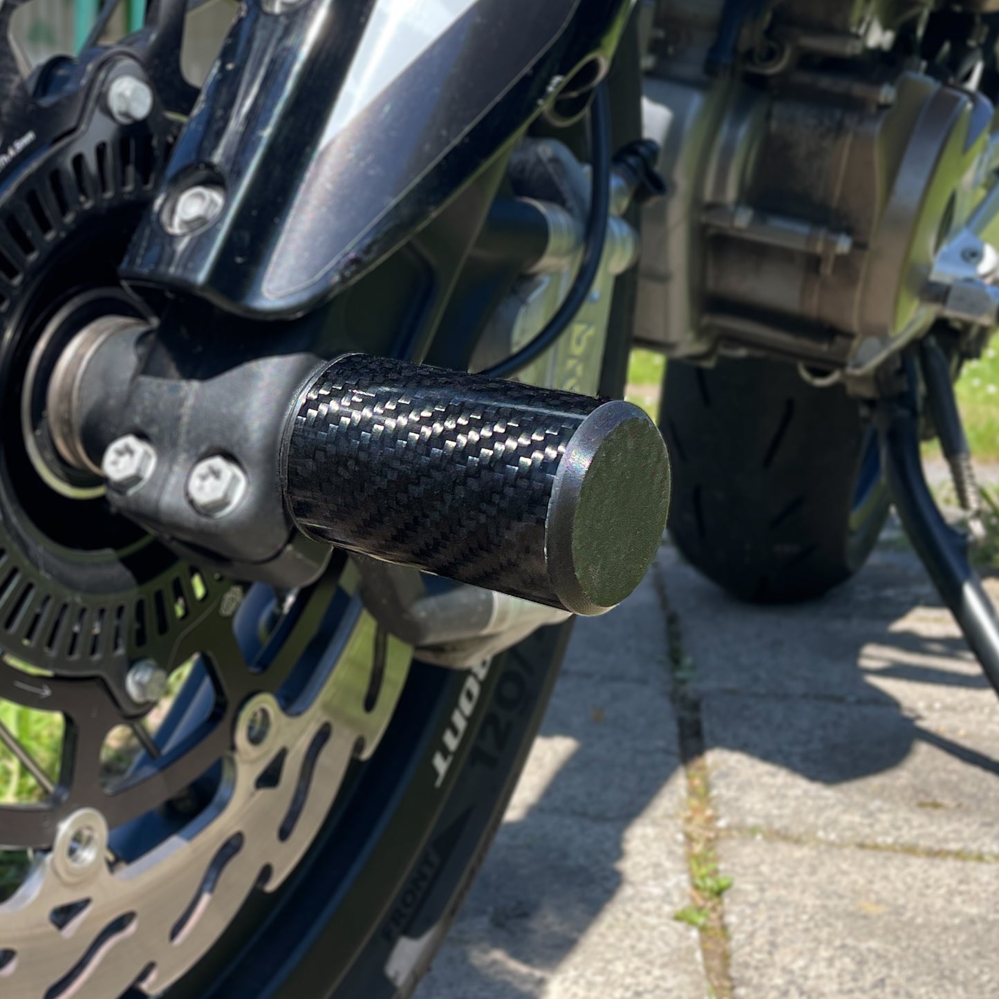 Carbon Sturzpads / Stuntpegs passend für KTM/GasGas/ Husqvarna